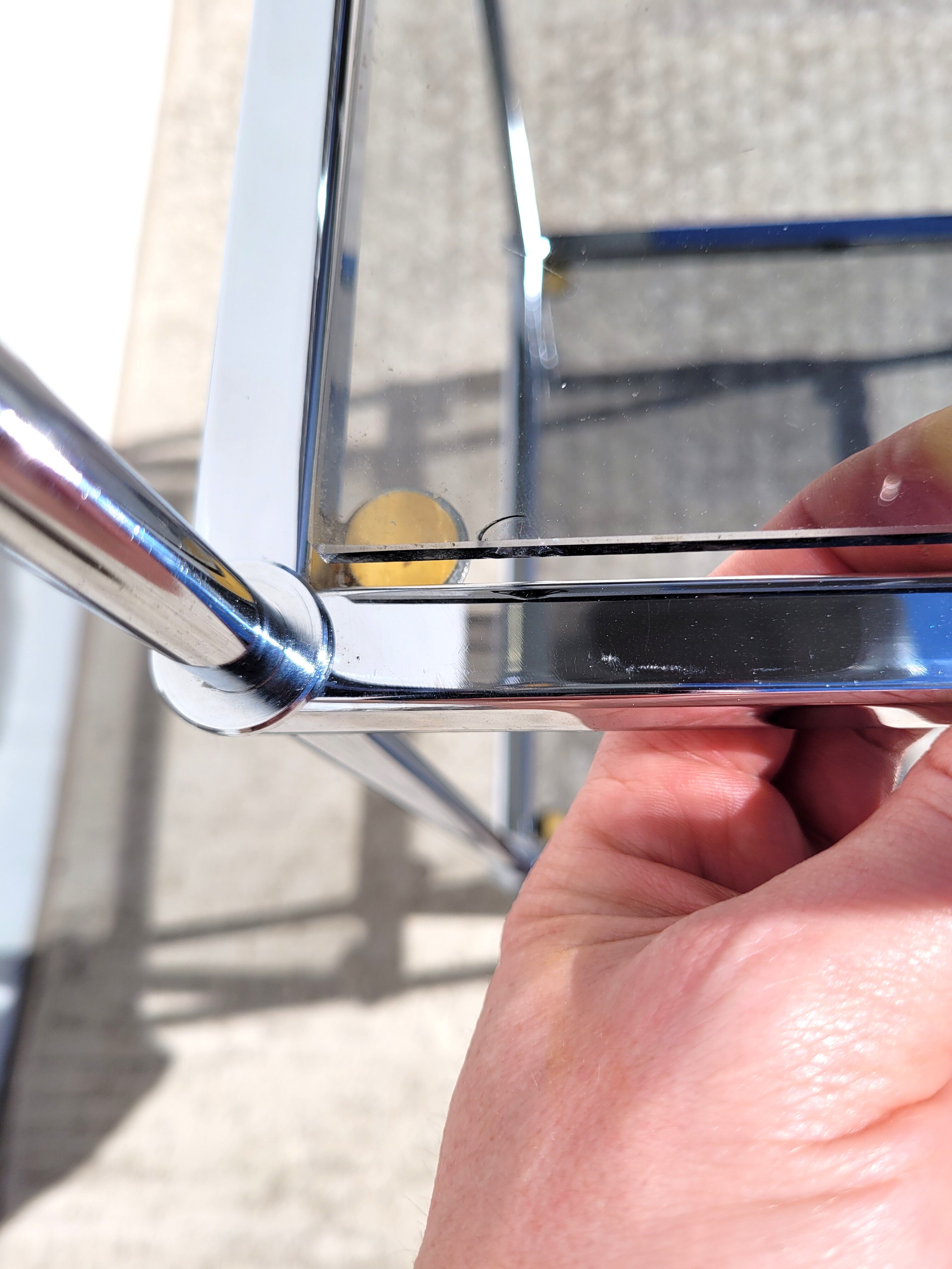 Console harness shelf chrome