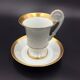 Cup and saucer empire porcelain woman's head on the golden net socket xixè b
