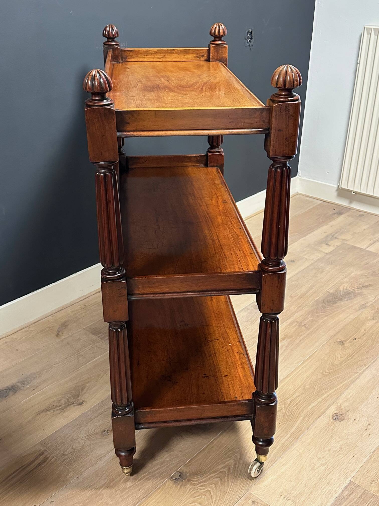 Antique mahogany tiered stand