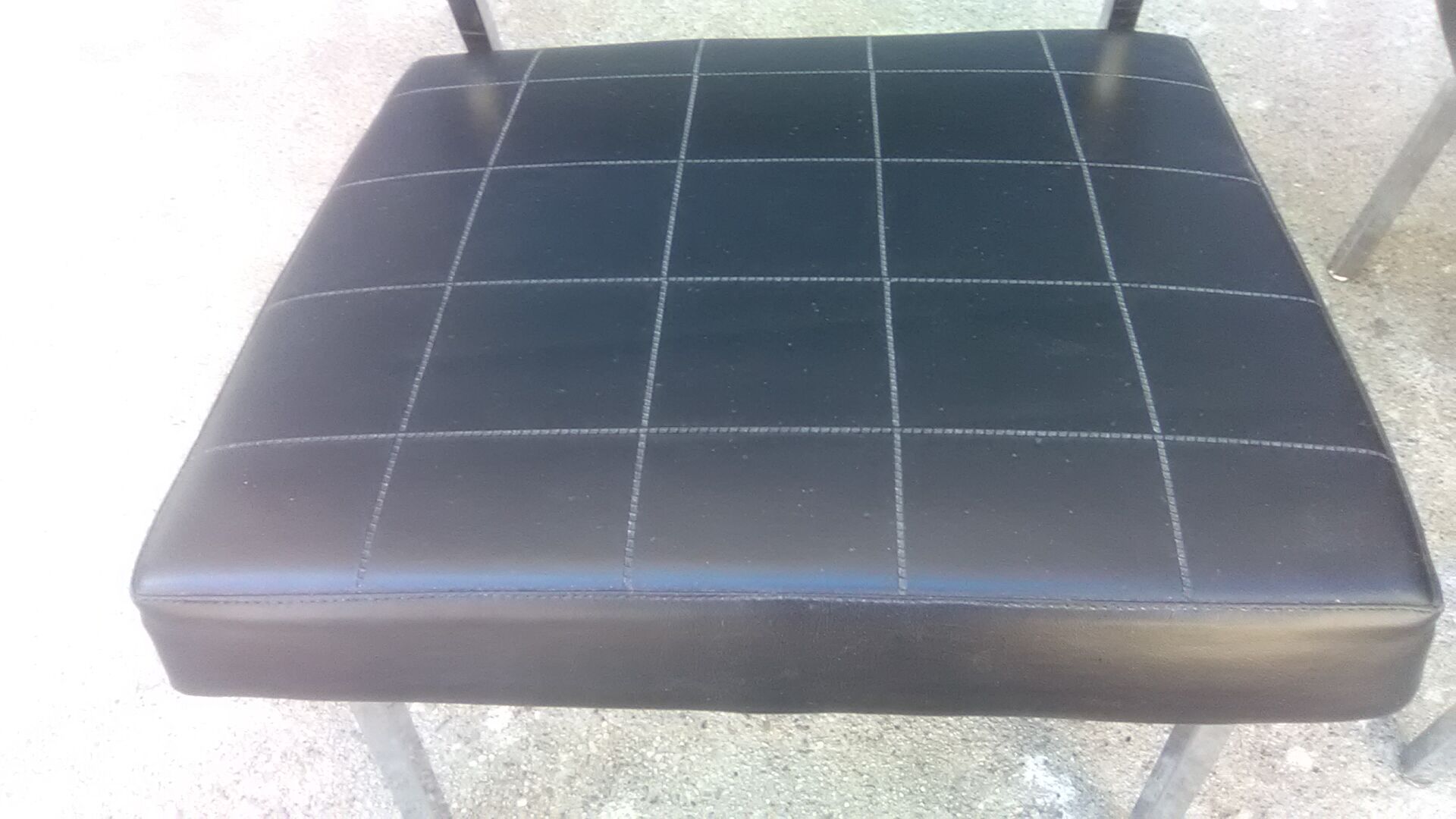 Pair of vintage skai armchairs