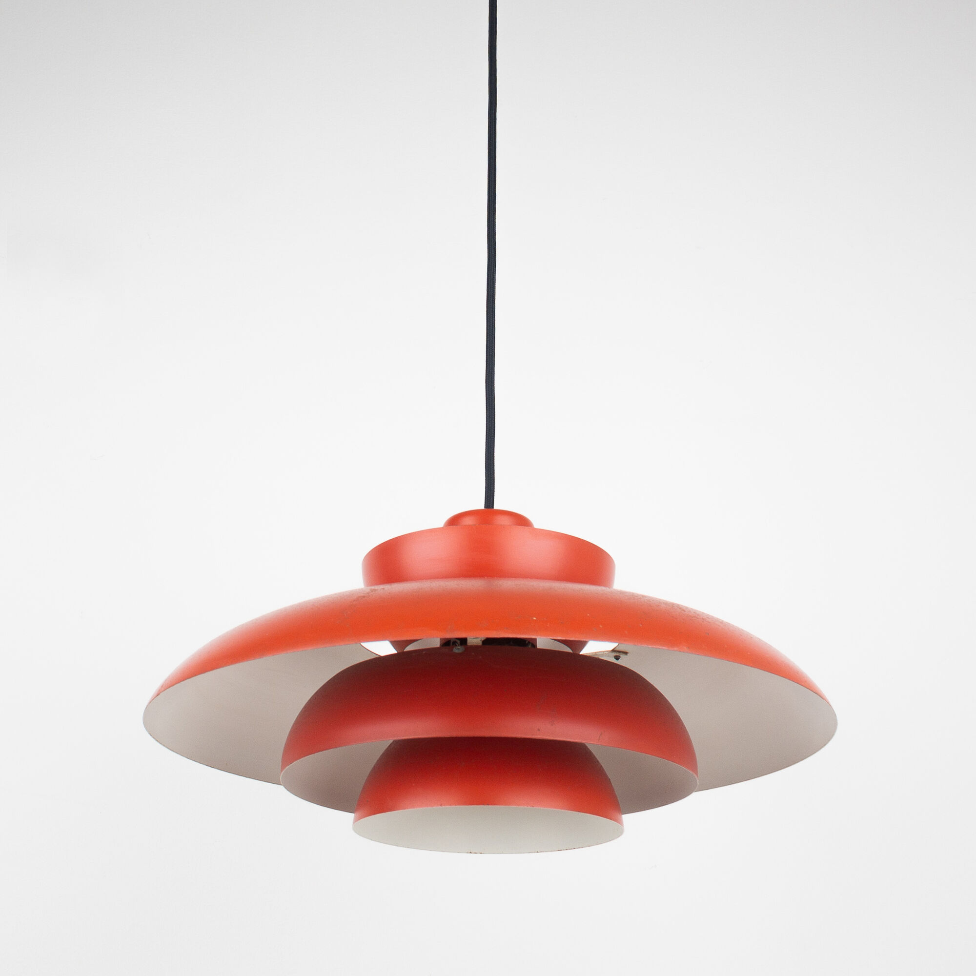 Danish mid century pendant lamp Penta by Jo Hammerborg, Fog og Mørup, Denmark, 1965