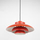 Danish mid century pendant lamp Penta by Jo Hammerborg, Fog og Mørup, Denmark, 1965