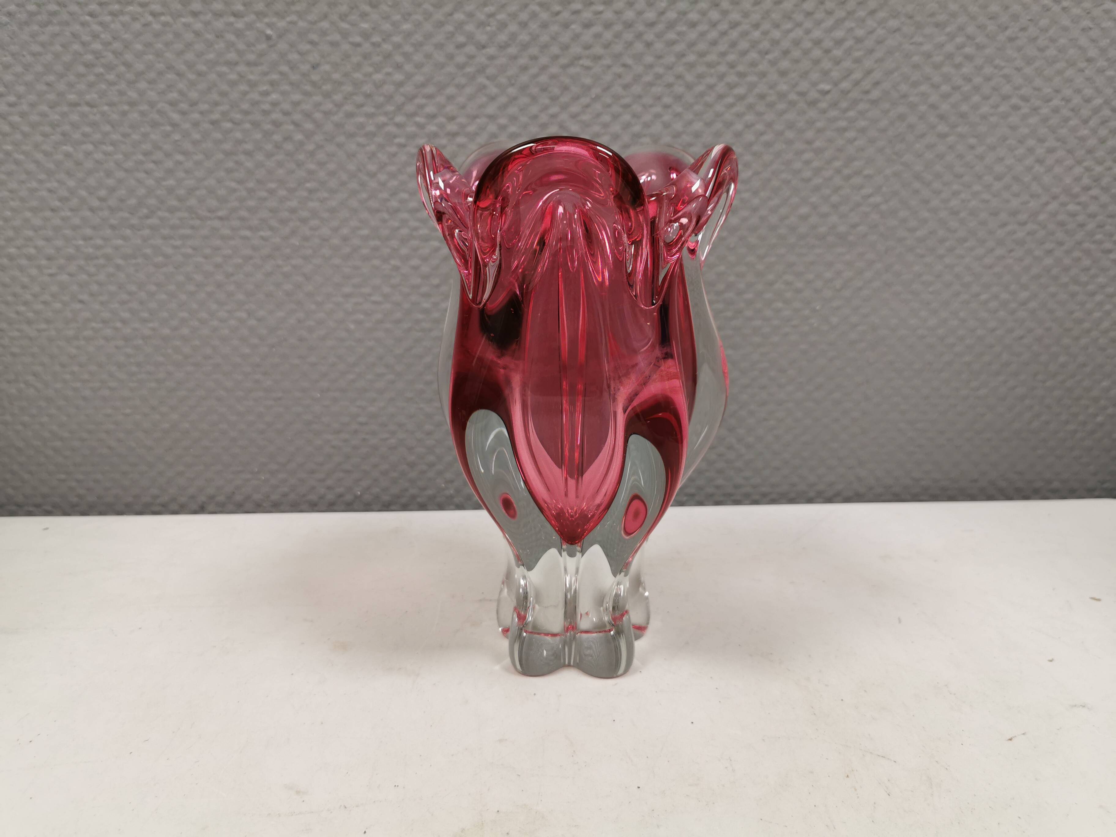 Bohemian glass vase, by Josef Hospodka for Chrisbka Glaswerke 1960s