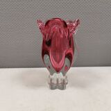 Bohemian glass vase, by Josef Hospodka for Chrisbka Glaswerke 1960s