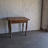 Rustic brown solid wood dining table, 1950s.