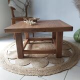 Roxanne raw wood coffee table