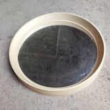 Vintage white round mirror 70 Lange Spiegel Germany