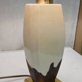 Vintage ceramic and brass lamp 1970-80