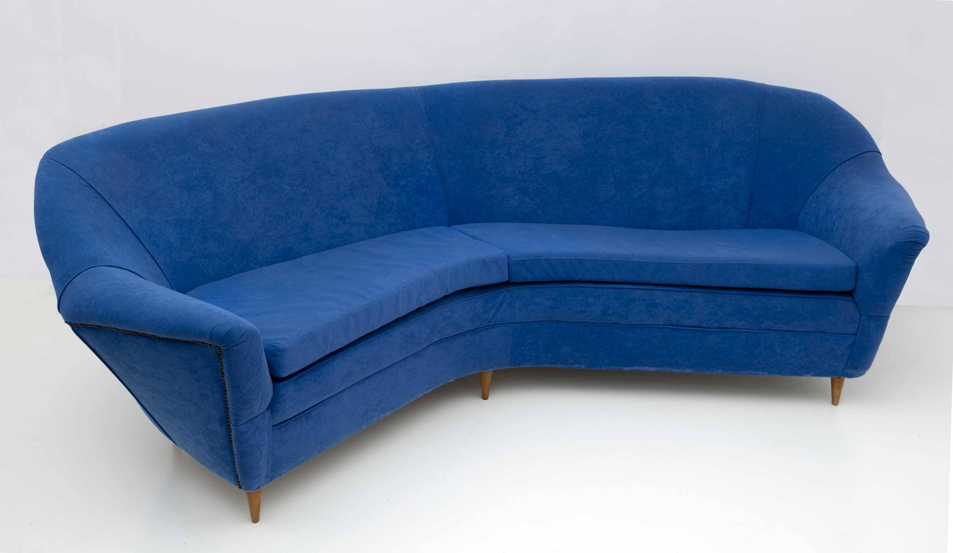 Ico Parisi Mid-Century Modern Italian Corner Sofa for Ariberto Colombo, 50