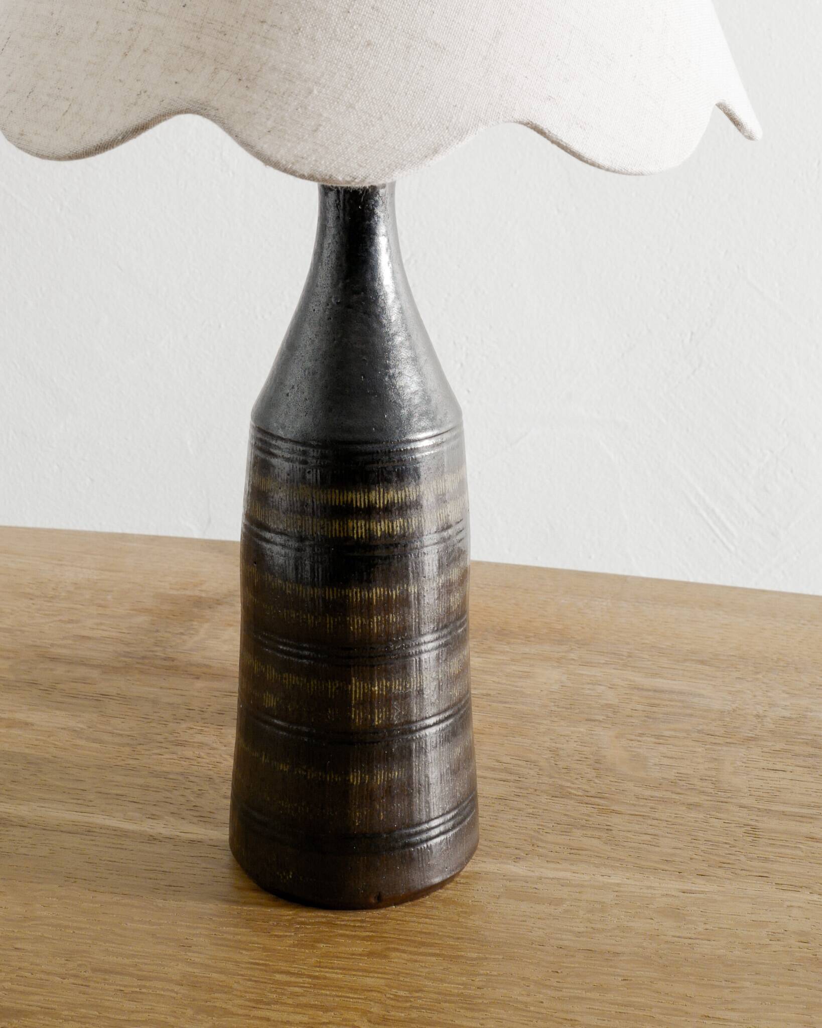 Vintage Swedish Ceramic Bottle Lamp by Arthur Andersson, 1940s