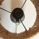 Ceramic lamp 1960 rope lampshade