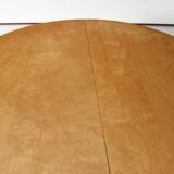Table ronde extensible en hêtre clair