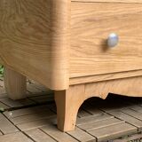 Commode art déco chêne brut