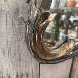 Black and gold baroque mirror