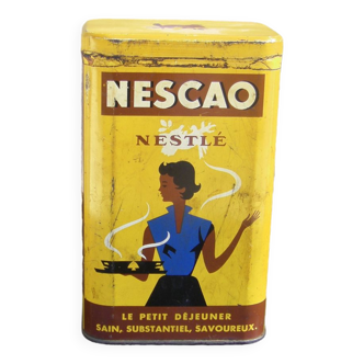 Old nescao tin box