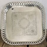 Silver metal tray, 1950s