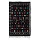 Tapis Sabra ethnique noir