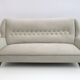 Attributed Gio Ponti Mid-Century Modern Velvet Sofa for ISA, 1950s