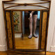 Miroir vintage imitation bambou