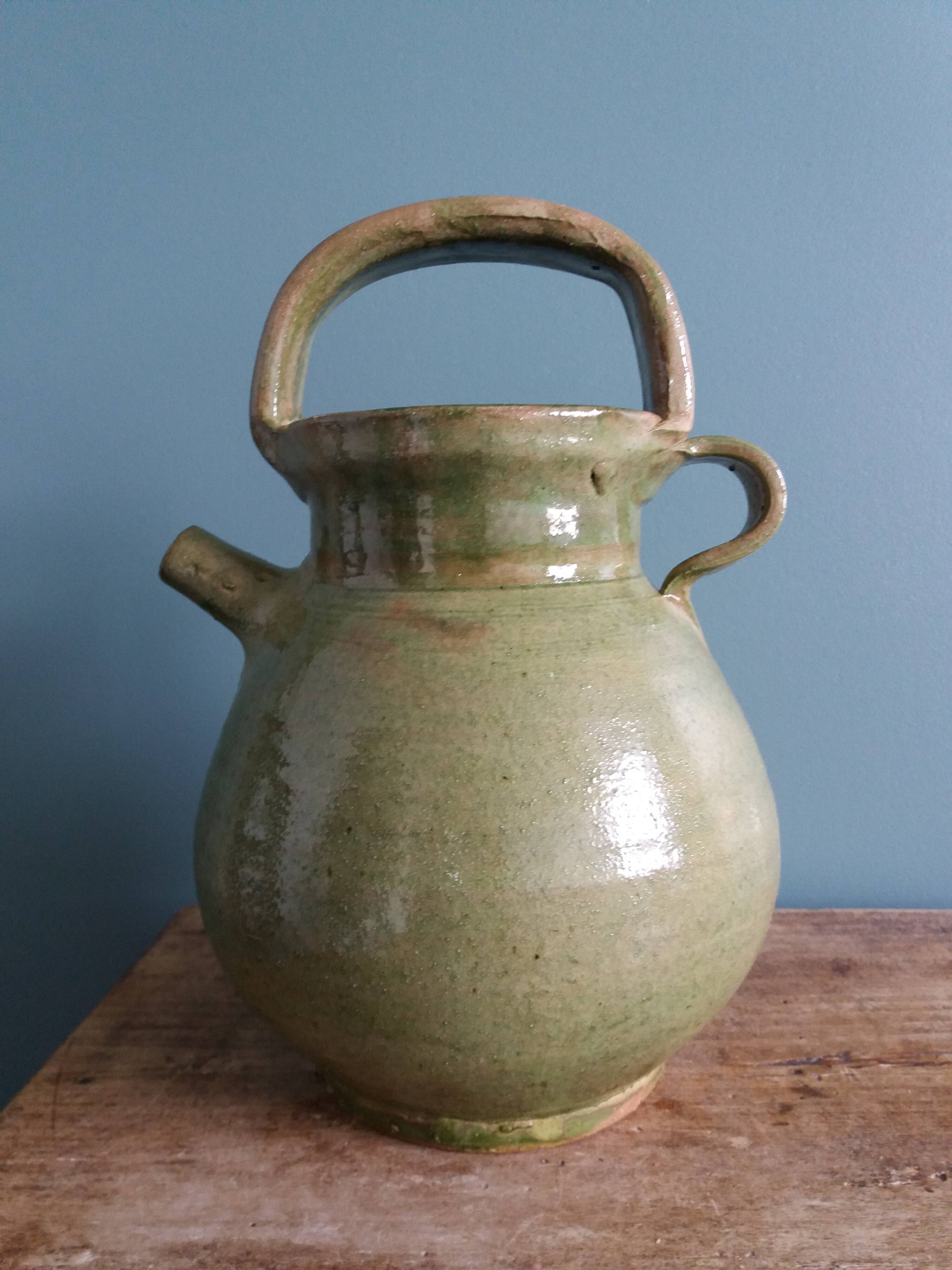 Provençal gargoulette, terracotta jar