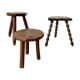 Trio de tabourets tripodes