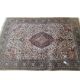 Qom/Ghom carpet, multicoloured (brown, yellow, blue, red), 135x210cm, Iran