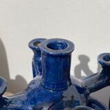 Candlestick in blue Tamegroute