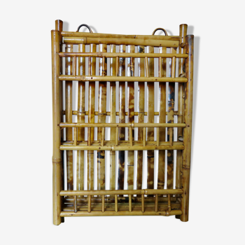 Wall mail holder bamboo mail storage 50s