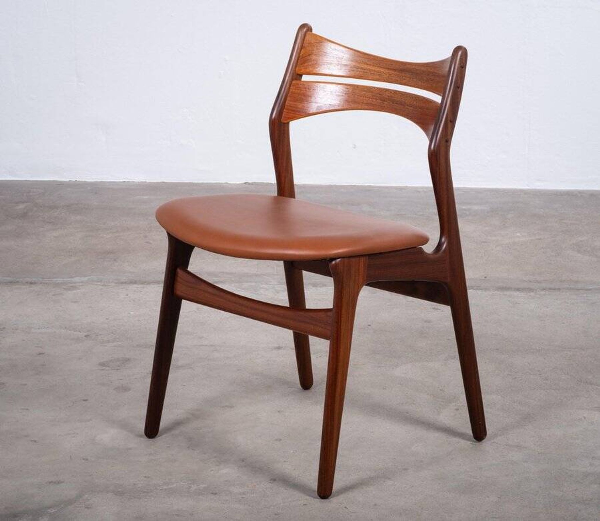 Vintage Danish Dining Chairs in Teak by Erik Buch, 1960s, Set of 4