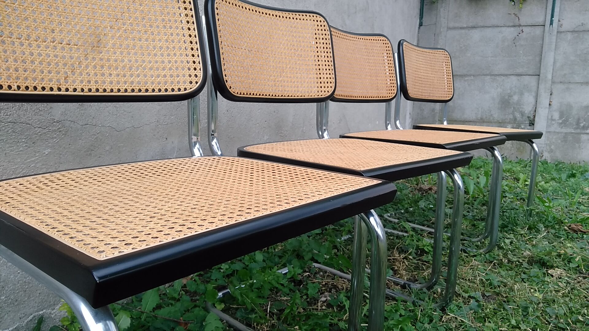 Suite de 4 chaises Marcel Breuer modèle B32