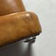 Sheepskin leather classic sofa bench