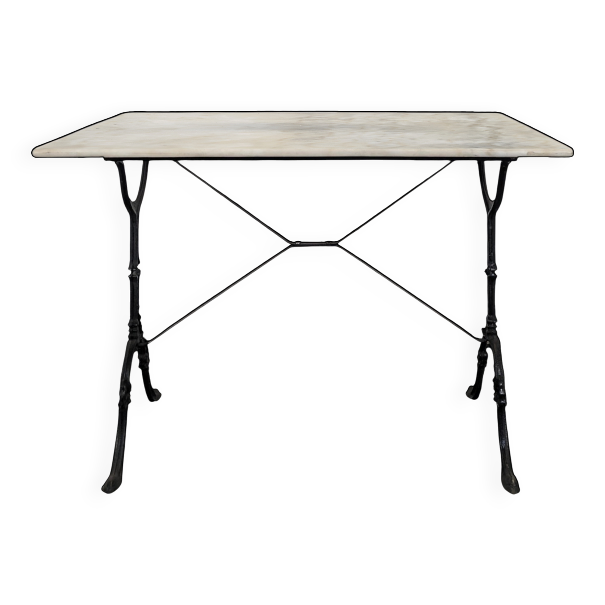 Bistro table with marble top