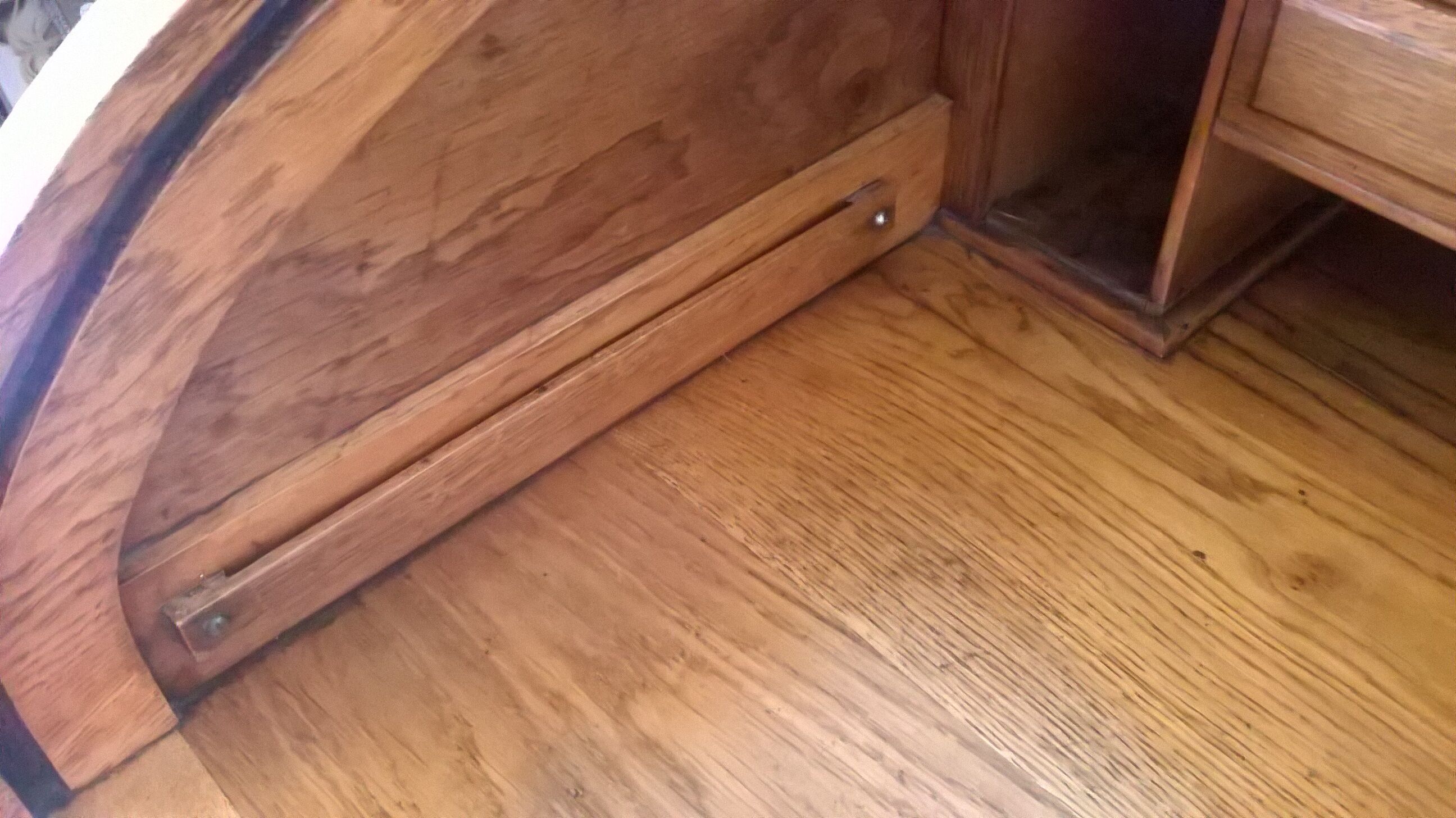 American desk with oak curtain