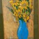 Oil on faesite, vase of flowers GEROLAMO BOLLI (Pisa 1933-2009)