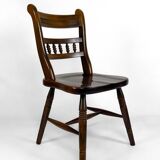 Set of 6 "Windsor" / Western / Cowboy chairs in beech, Circa 1970