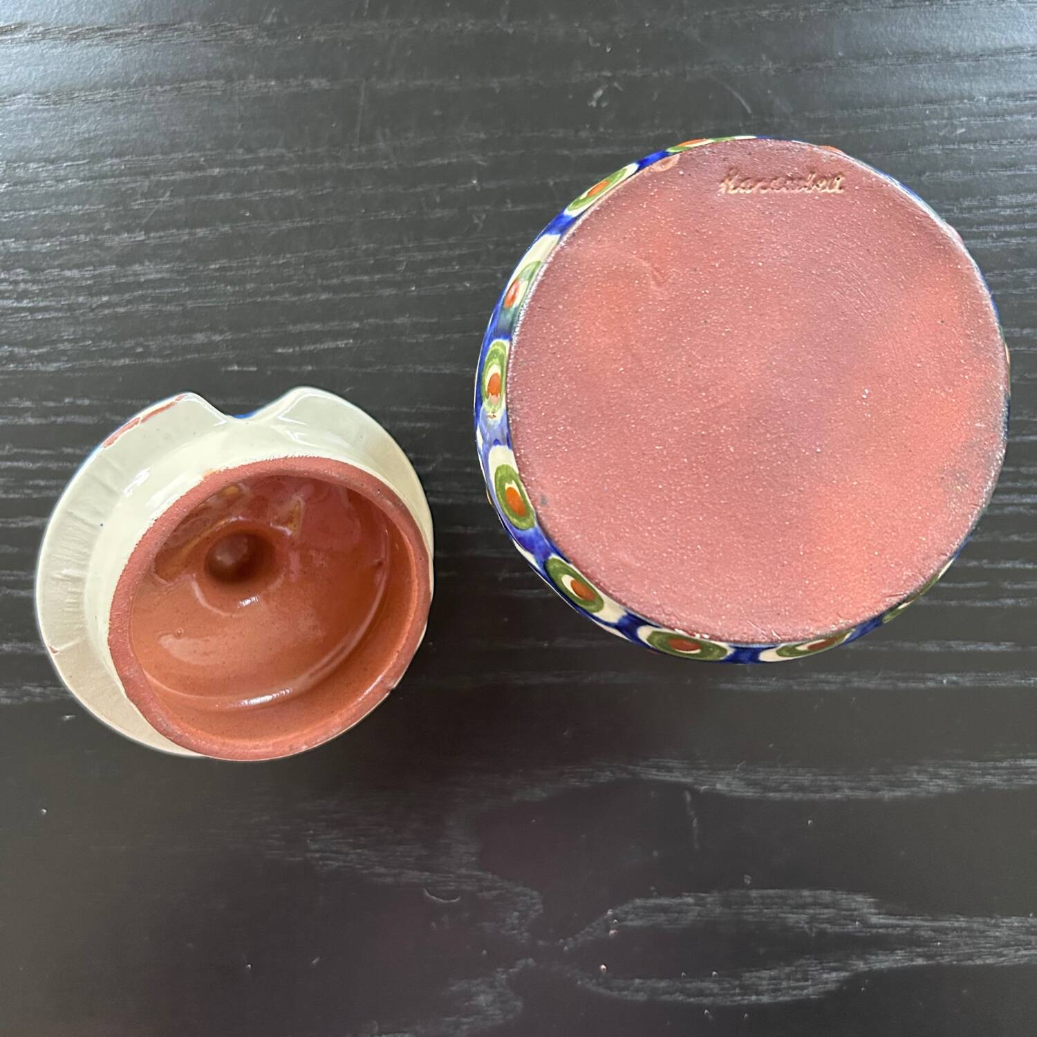 Blue pea sugar bowl
