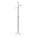 Postmodern German grey metal coat rack by Markus Börgens for D-Tec, 1980s.