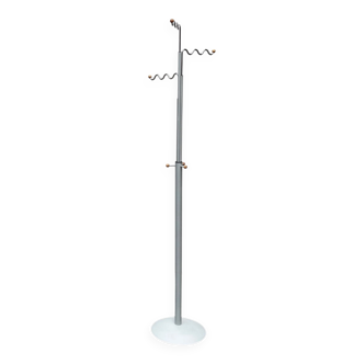Postmodern German grey metal coat rack by Markus Börgens for D-Tec, 1980s.
