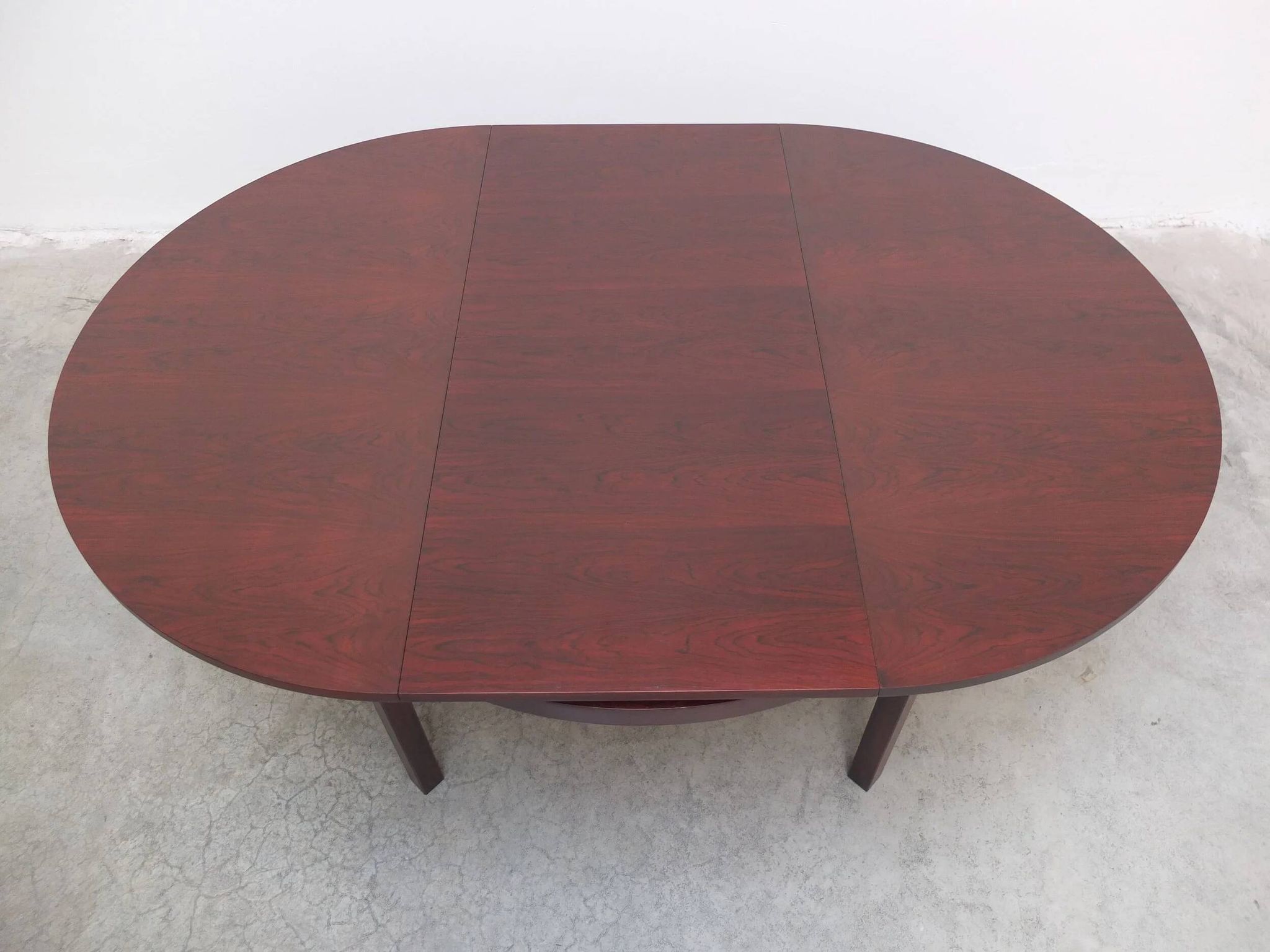 Extendable round to oval dining set by Alfred Hendrickx for Belform, 1960s.