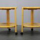 Jens Quistgaard Danish birch 2-tier round trolley Lazy Susan, 1970s