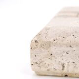 Square travertine ashtray, 1970s