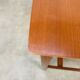 Minimalist Scandinavian teak desk from the 1960s, vintage.