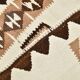 Tapis Kilim marron et crème 3x8, 86x252 cm