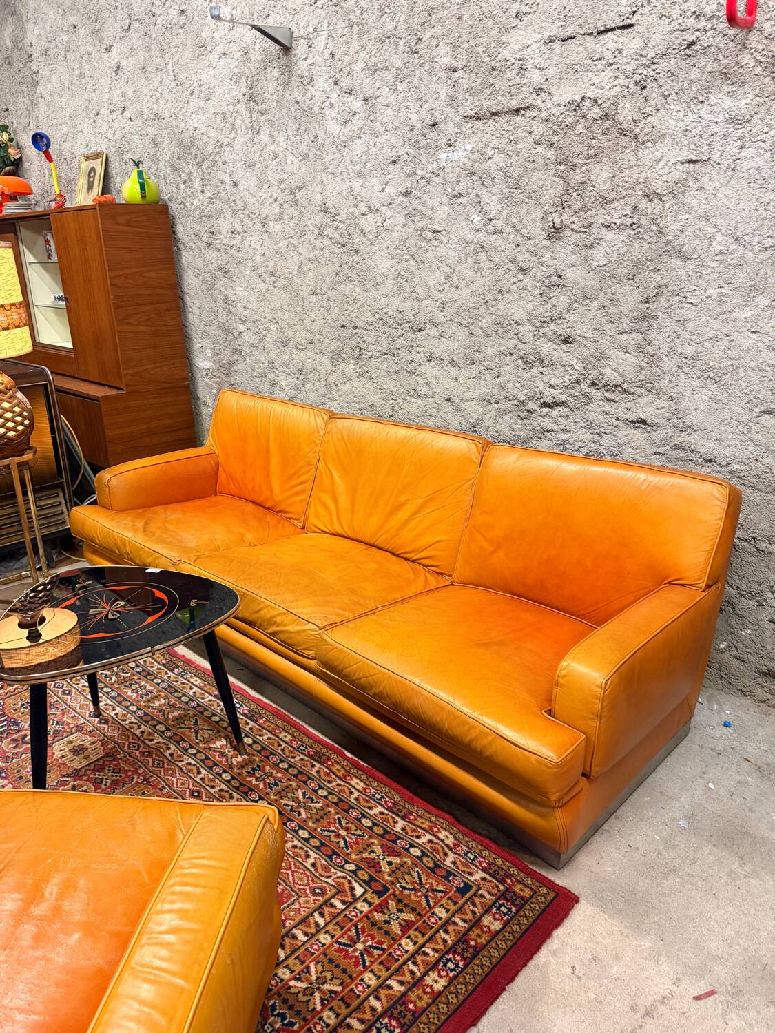 Sofa set + 2 vintage armchairs Roche Bobois - 1970