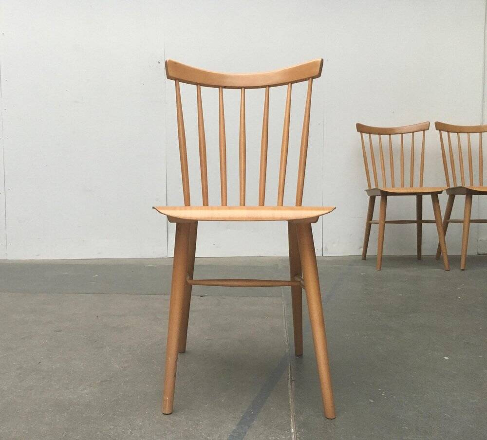 Mid-century German dining chairs, set of 3