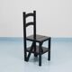 Black Metamorphic Library Steps Folding Ladder Chair, Germany, 1970s