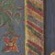 Rustic Farmhouse Folk Art Painted Bridal Cabinet 1834