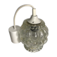 Suspension chandelier ceiling light glass molded 70s vintage