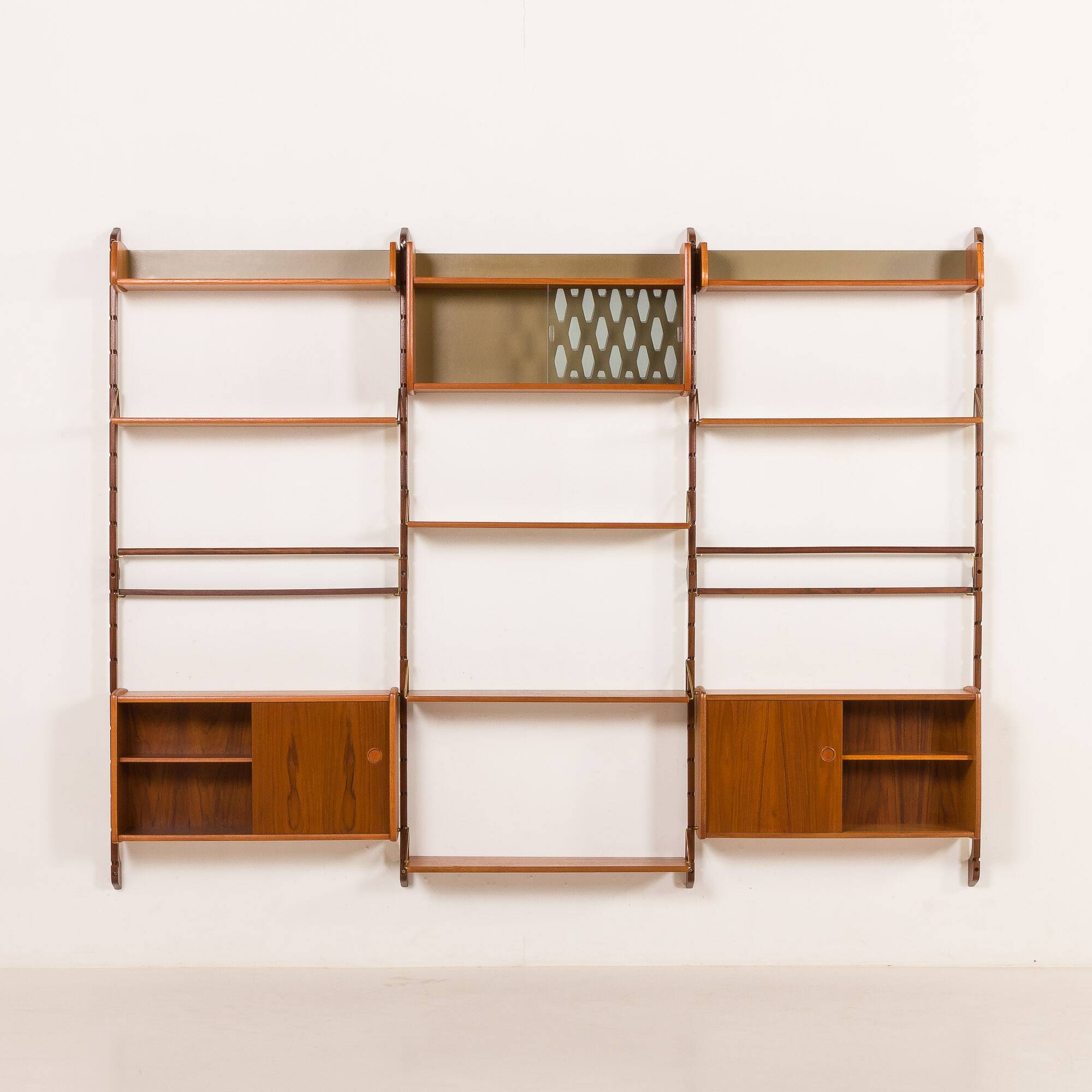 Ergo three bay wall unit by John Texmon, Norway 1960s.