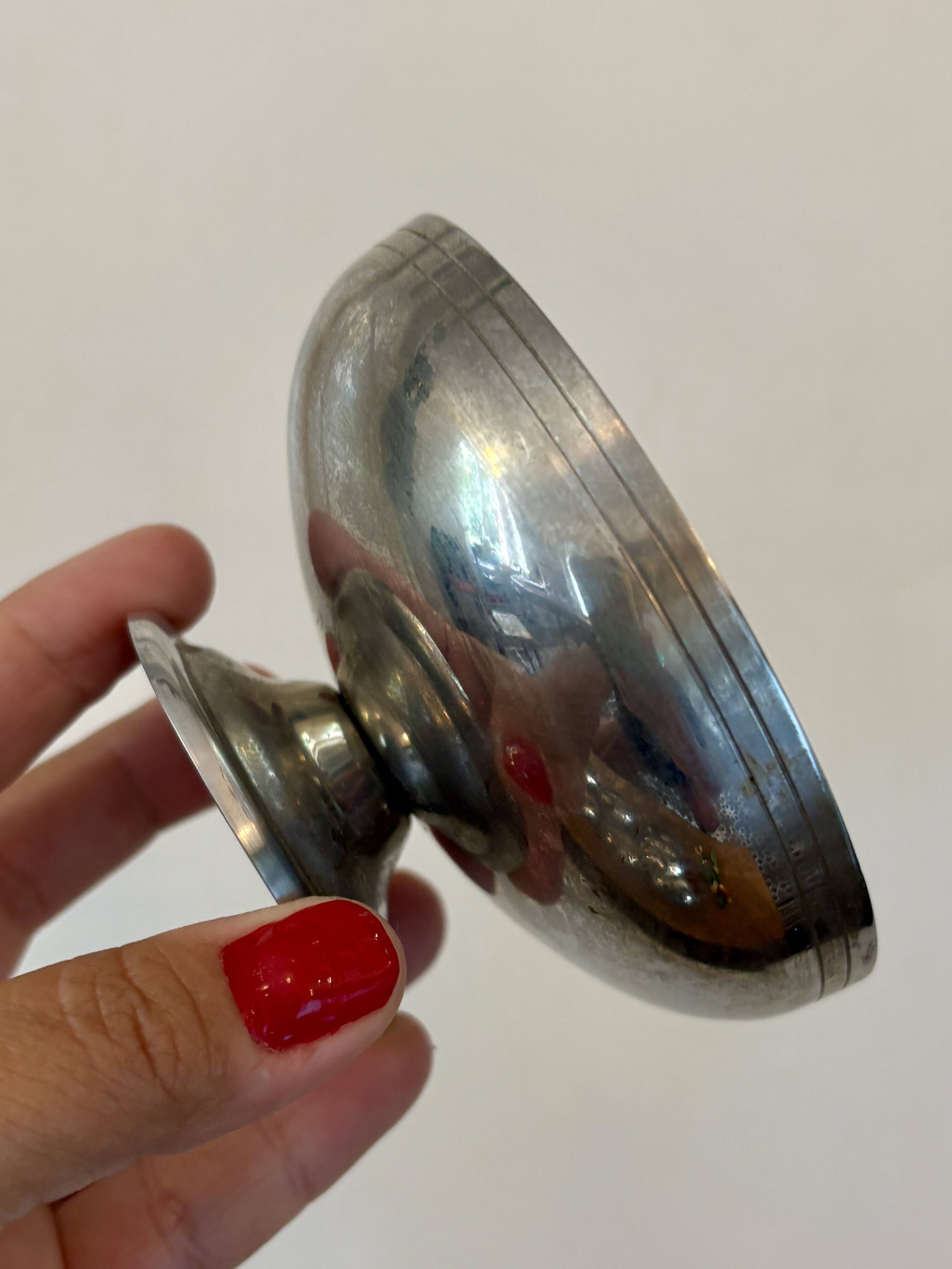 Set of 8 vintage stainless steel cups